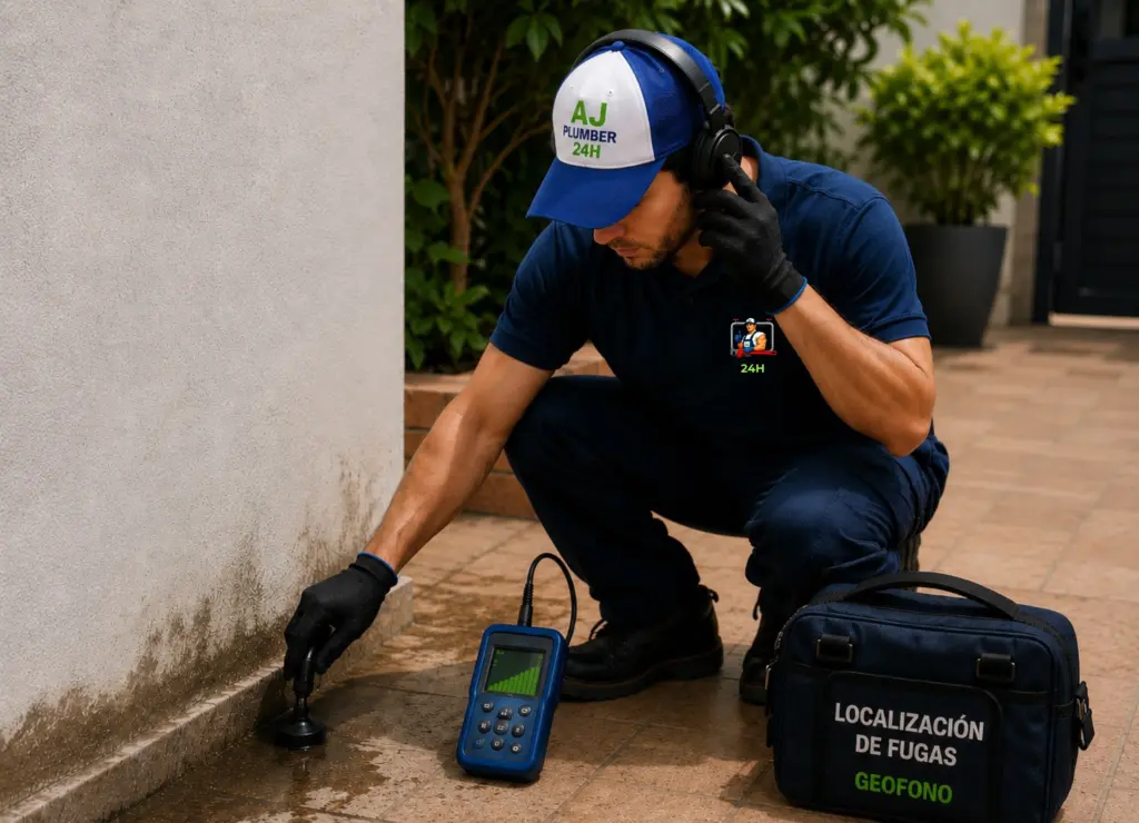 Localización de fugas de AJ Plumber 24H en Tenerife
