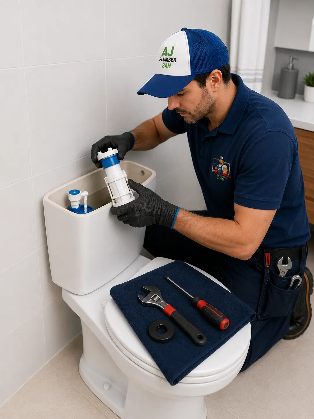 Atención urgente 24 horas de AJ Plumber 24H en Tenerife